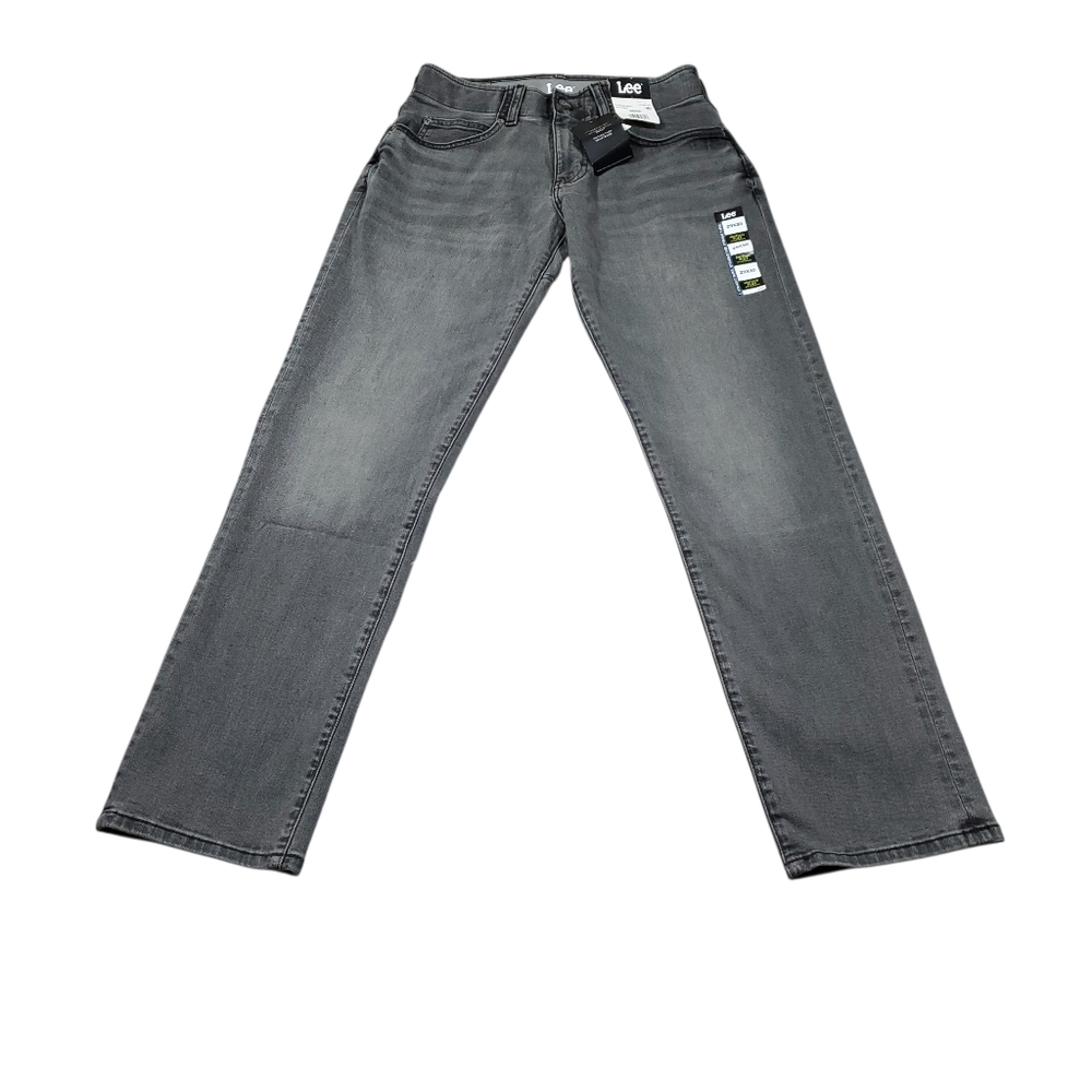 READ Lee Active Stretch Straight Taper Jeans Men's Size 29x30 Gray Motion Flex